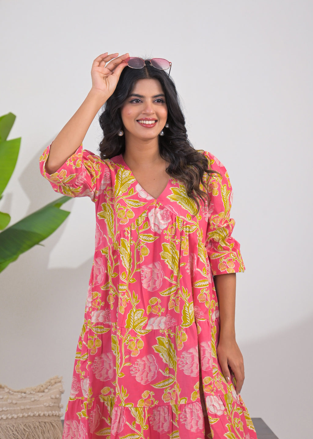 Blush Bloom Flared Dress