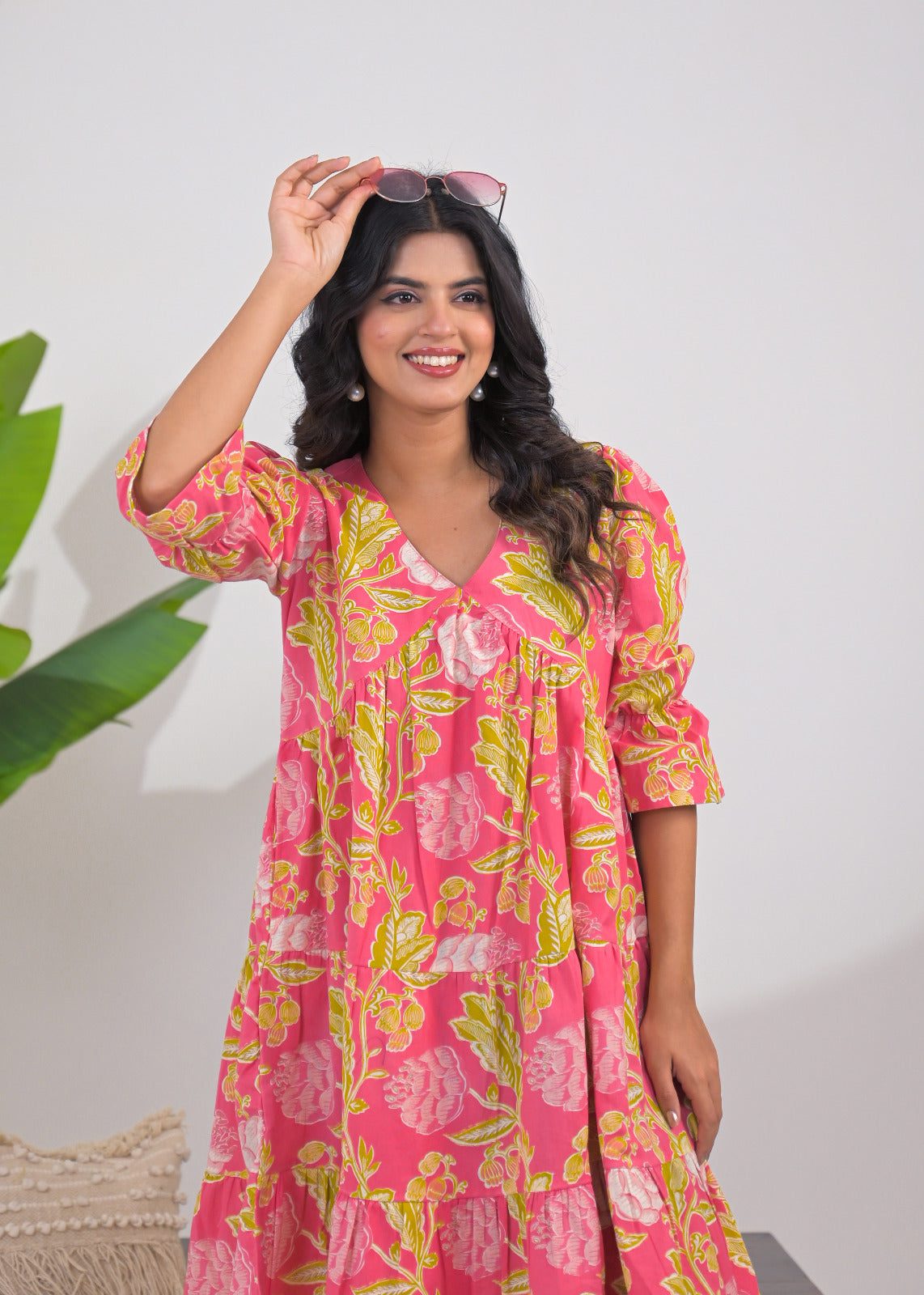 Blush Bloom Flared Dress