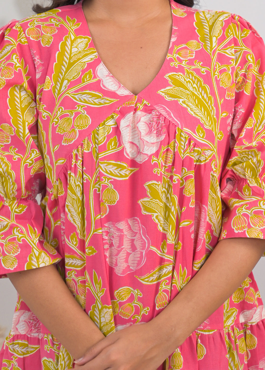 Blush Bloom Flared Dress