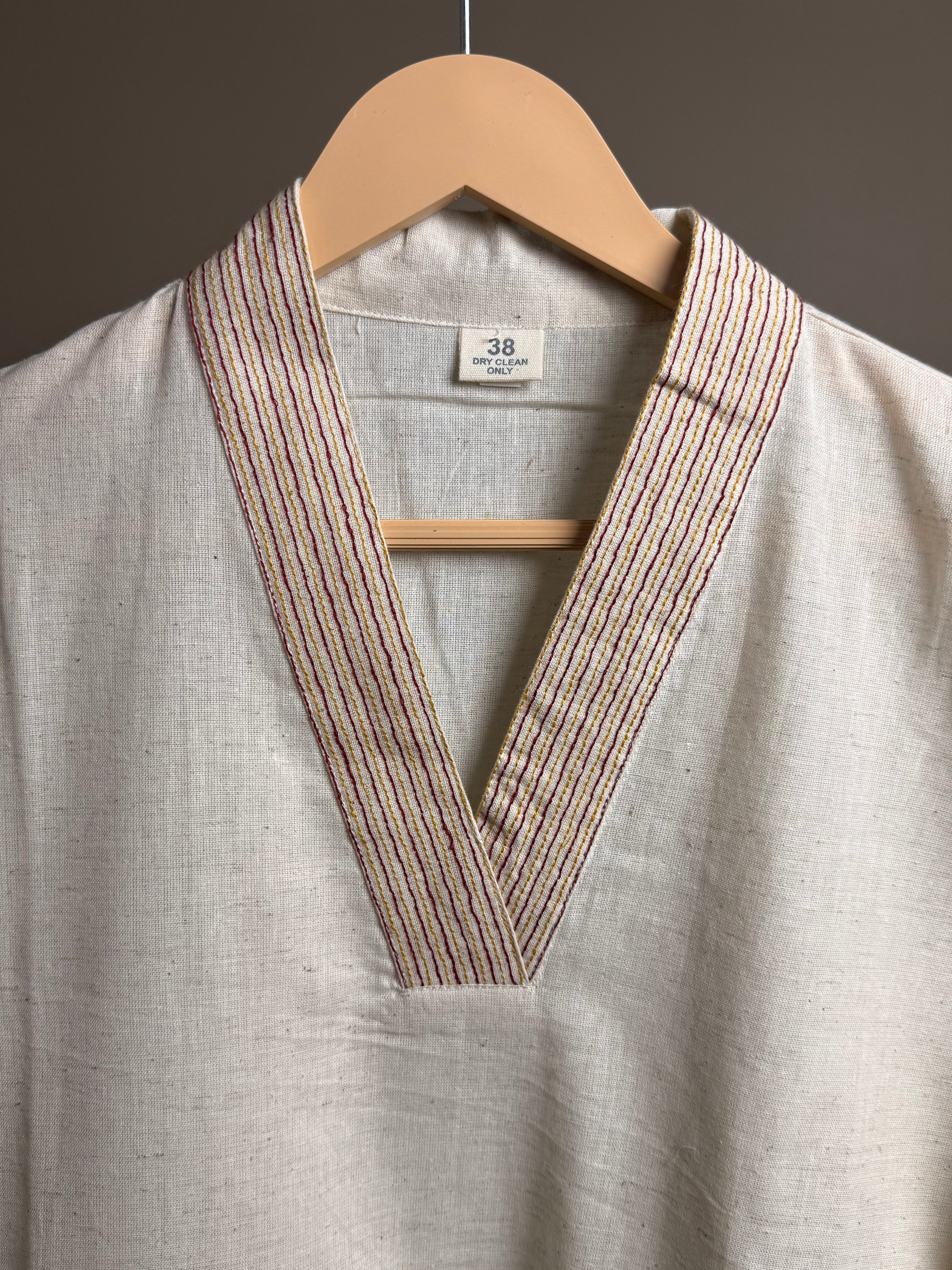 Tropical Grace Embroidered Short Kurti