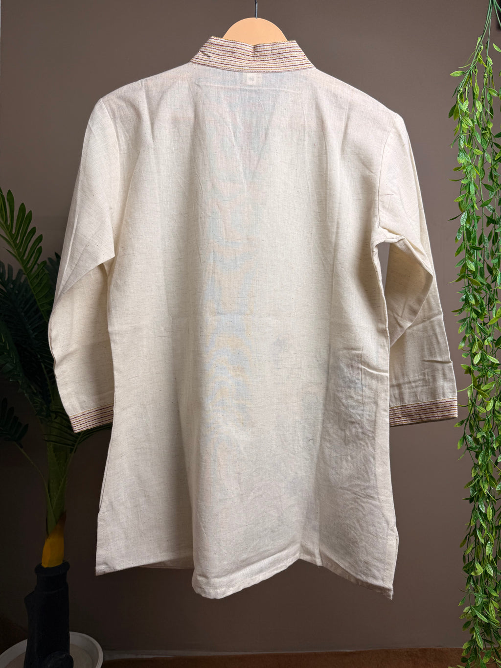 Tropical Grace Embroidered Short Kurti