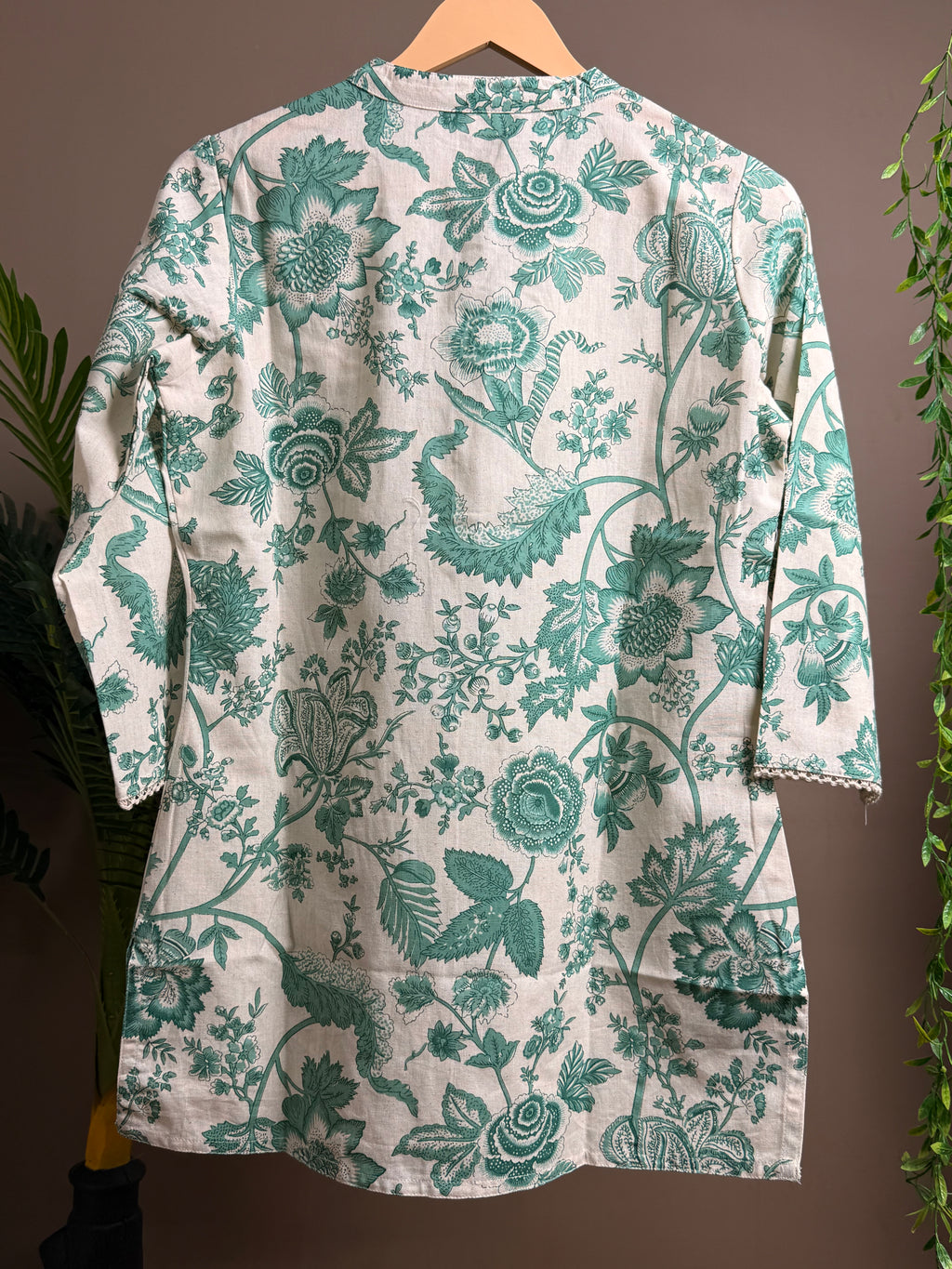 Vintage Garden Block Print Kurti