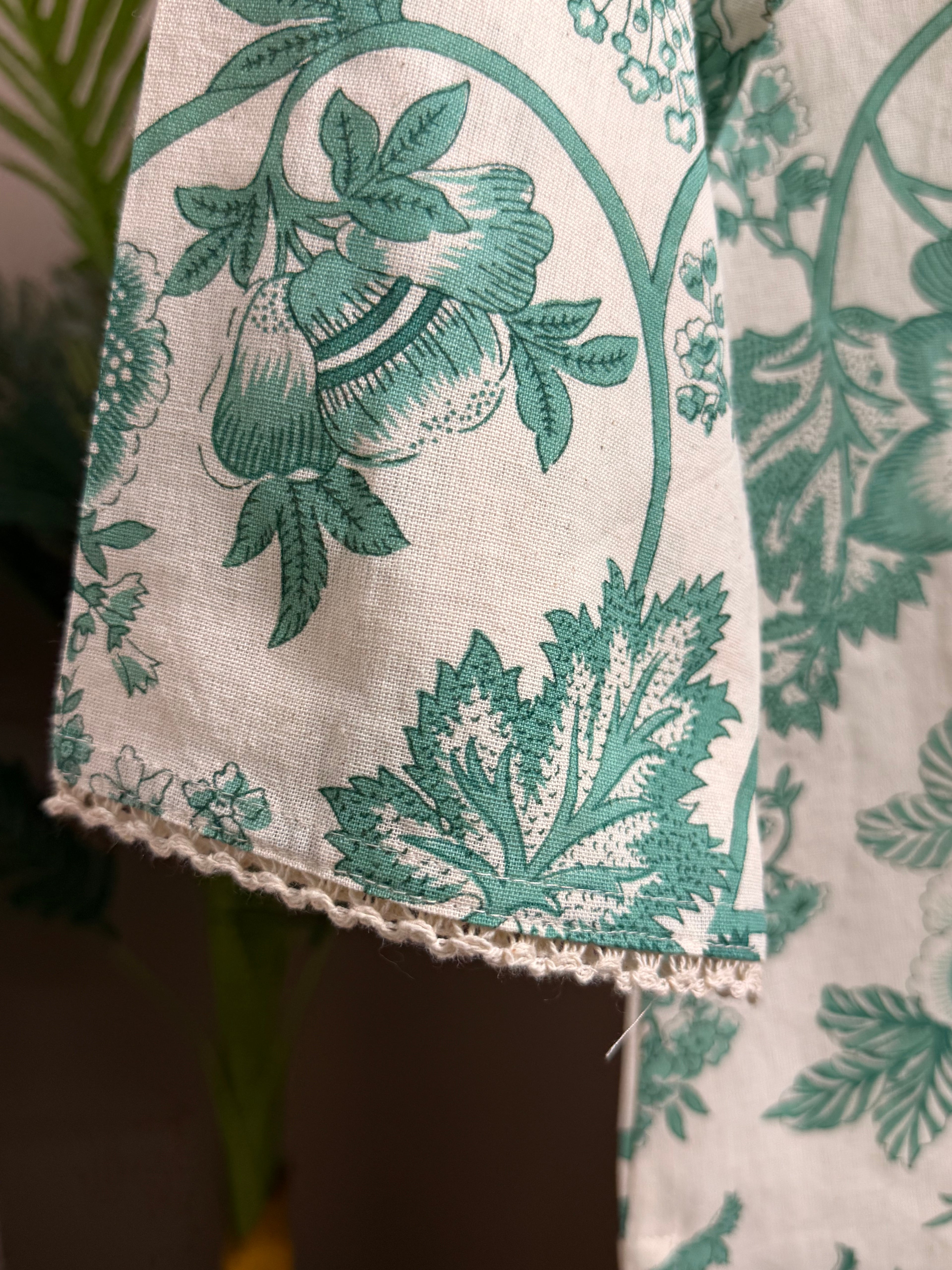 Vintage Garden Block Print Kurti