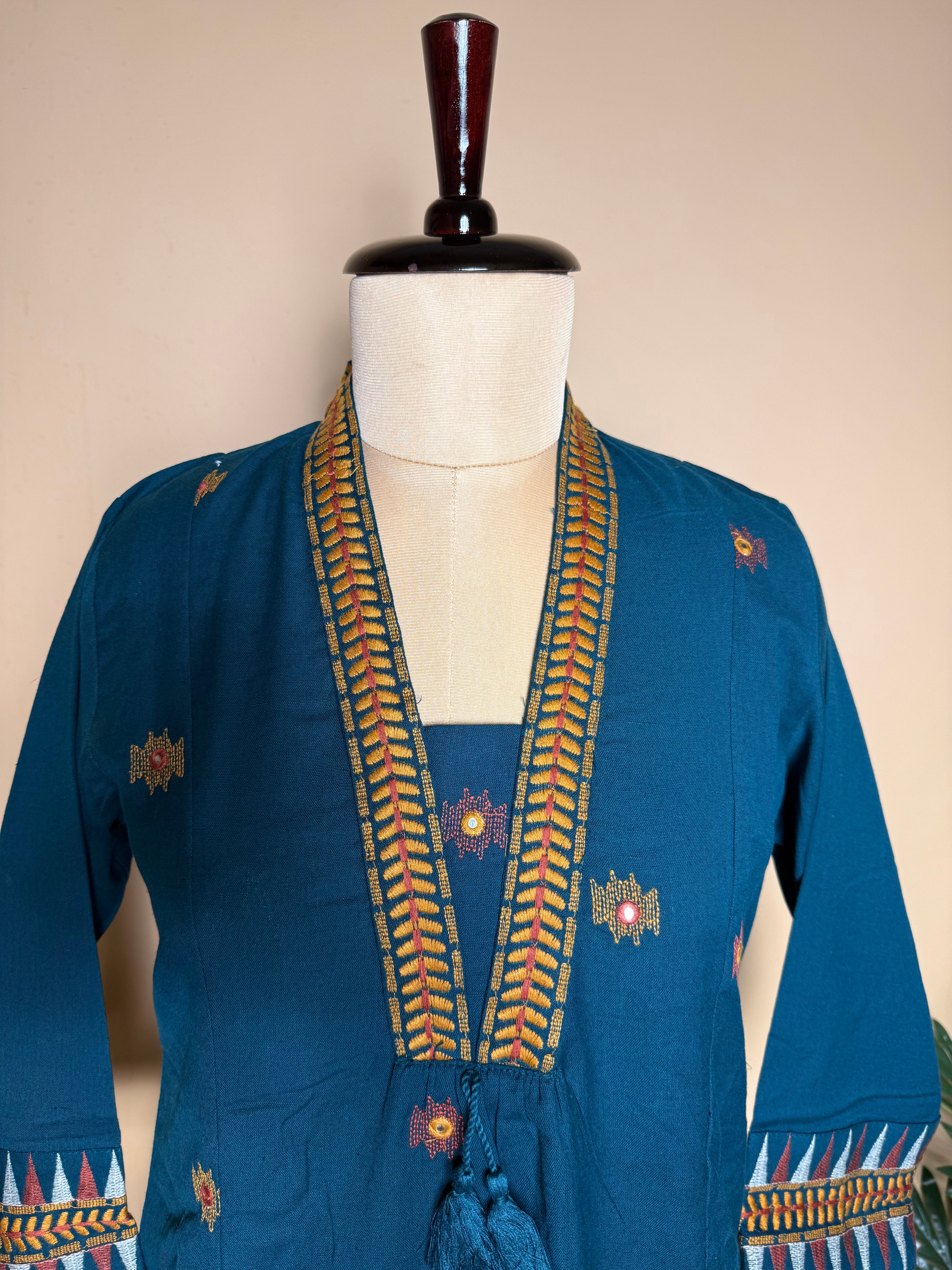 Indigo Charm Ethnic Kurta Set