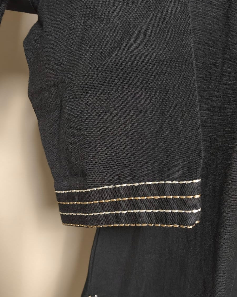 Classic Black Embroidered Co-ord Set