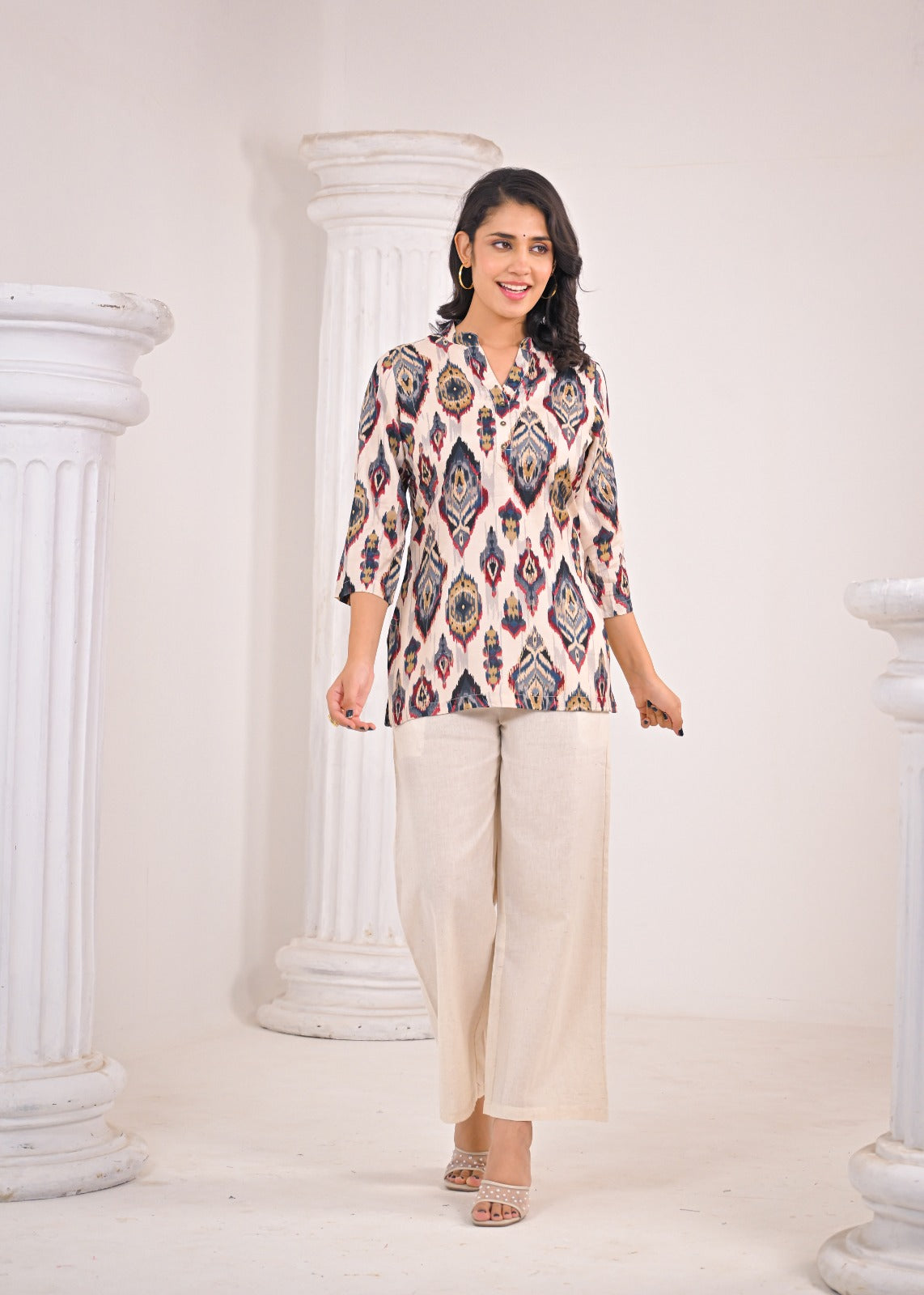 Rusty Tribal Short Kurti